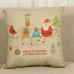 Christmas Xmas Linen Cushion Cover Throw Pillow Case Home Decor Festive Gift   201712950066